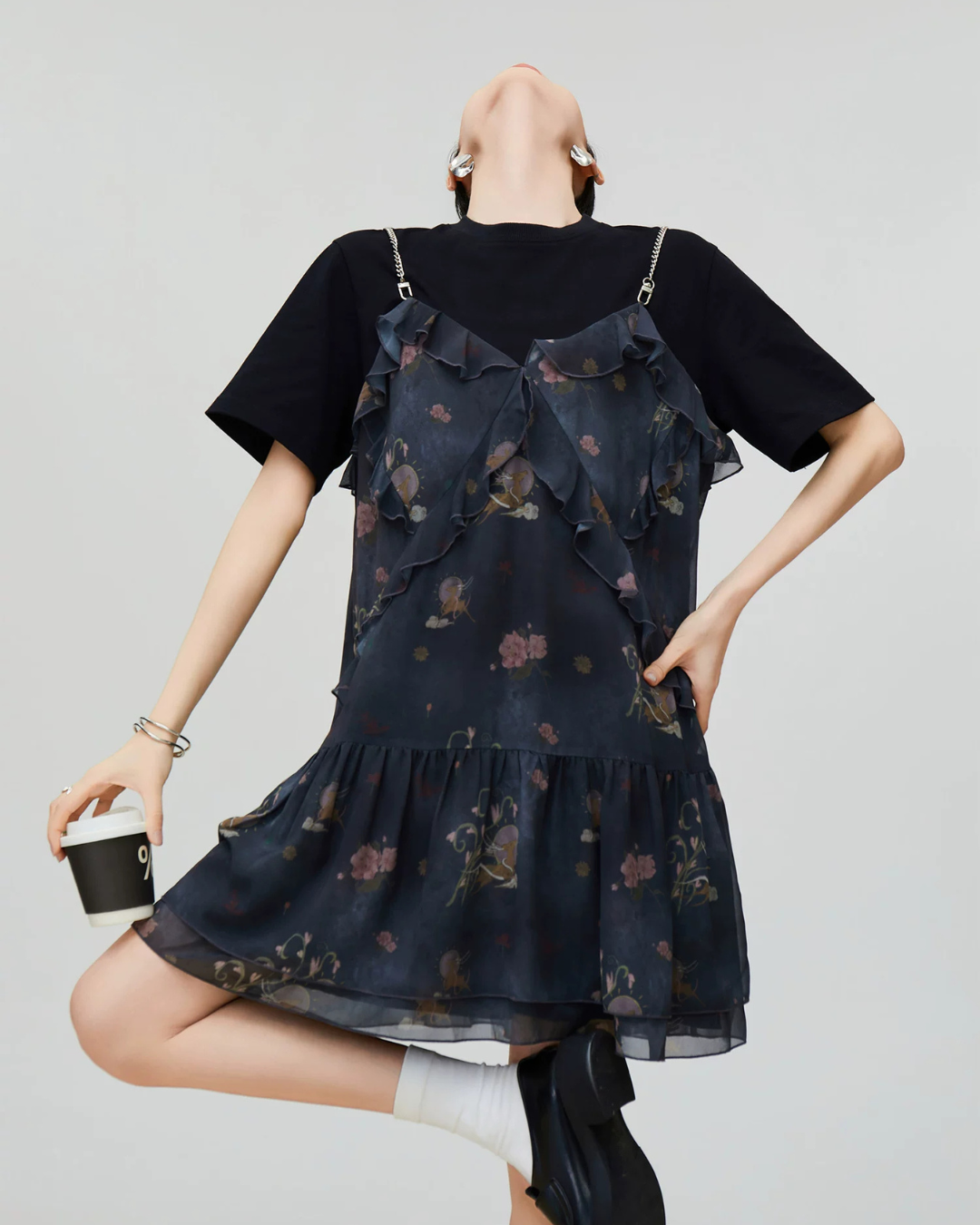Tulle Camisole Layered Dress FER0338