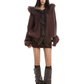 Fur Hood Zip Up Knit BGS0018