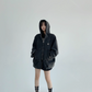 Double Zip Hooded Jacket YLS0803