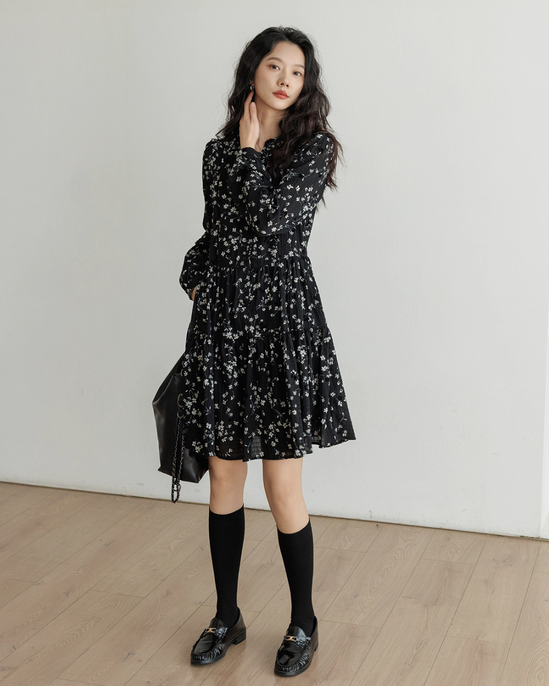 Small Floral Flare Dress VAS0127