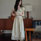 V-Neck Floral Flare Dress SMS0005