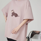 Dog Print Oversized T-Shirt FER0219