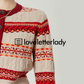 Round Neck Long Sleeve Striped Cardigan LLA0400