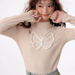 Butterfly Half Turtleneck Slim Knit ZZF0282