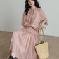 Feminine Tiered Long Dress VAS0197
