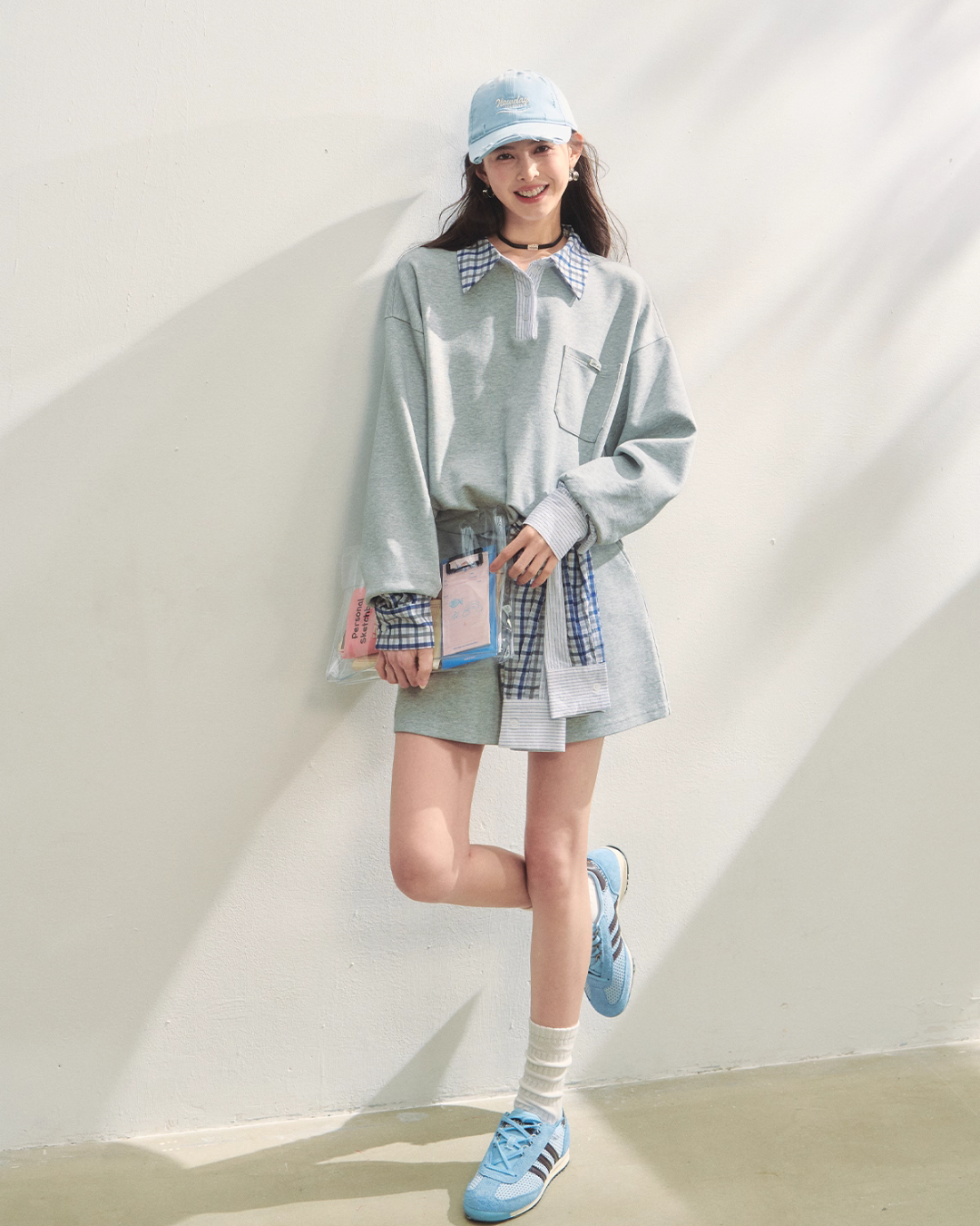 Paid Collar Polo Knit / Mini Skirt ASG0072
