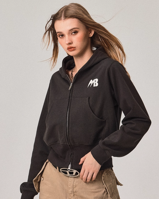 Double Zip Compact Hoodie MDB0005