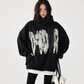 Lace Burnout Embroidered Hoodie ACS0342