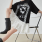 Lace Docking T-Shirt Dress FER0188