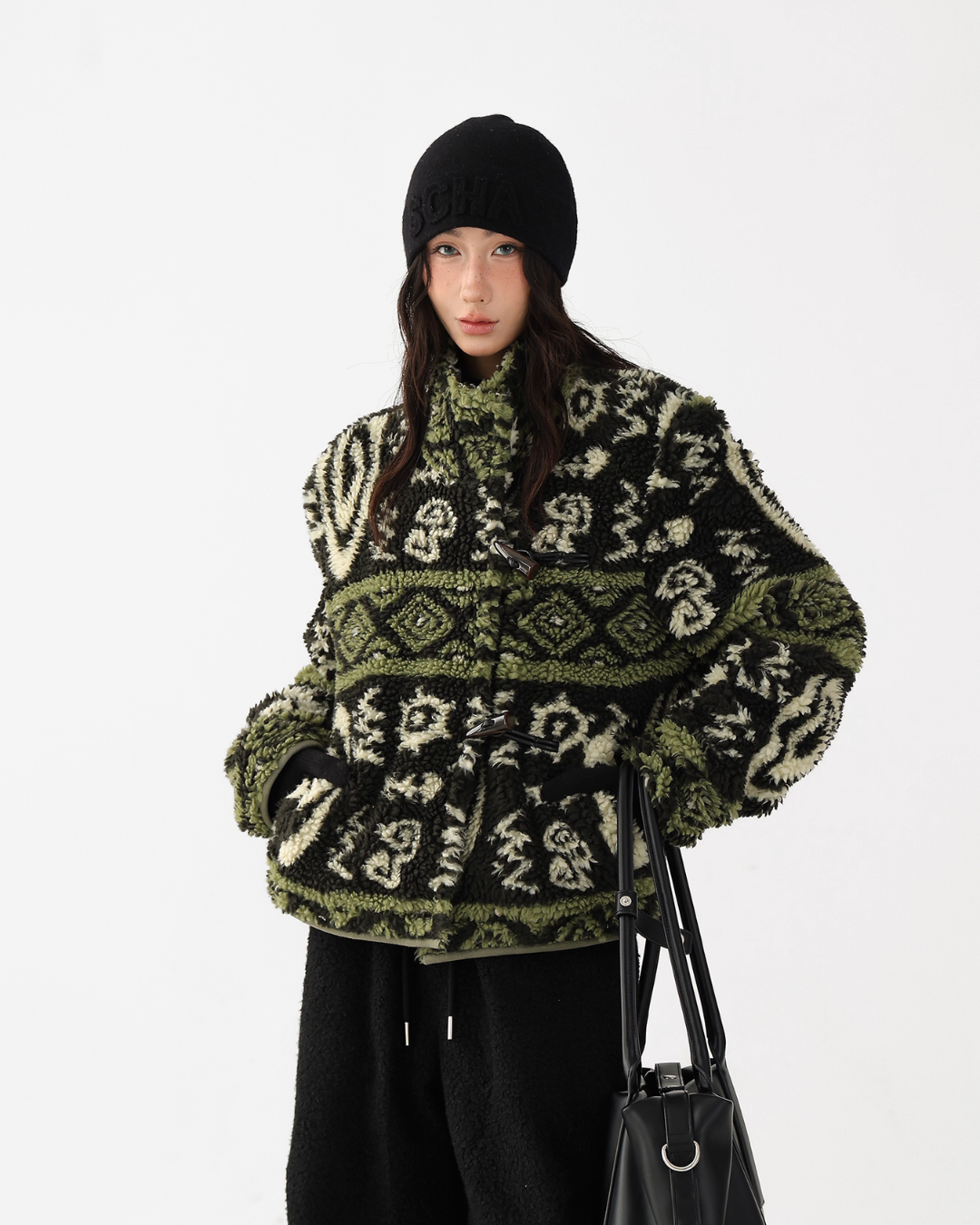 Stand Collar Fleece Jacket ACS0333