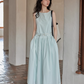 Two Stripe Belt Pastel Dress SMS0014