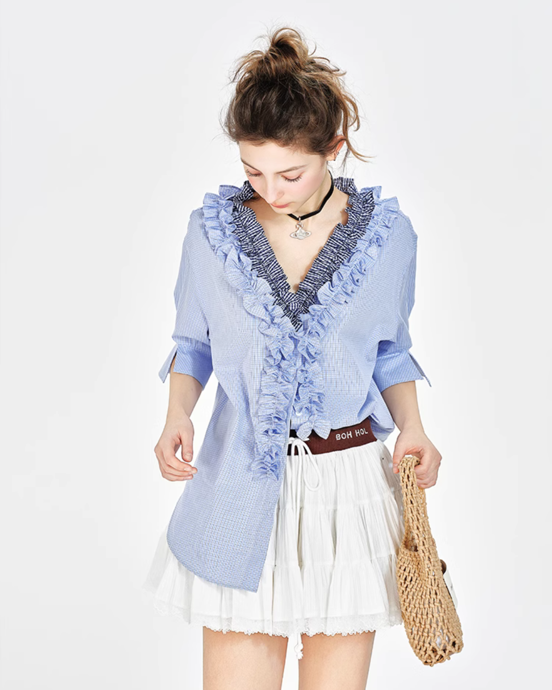 Double Frill Loose Top BHB0007