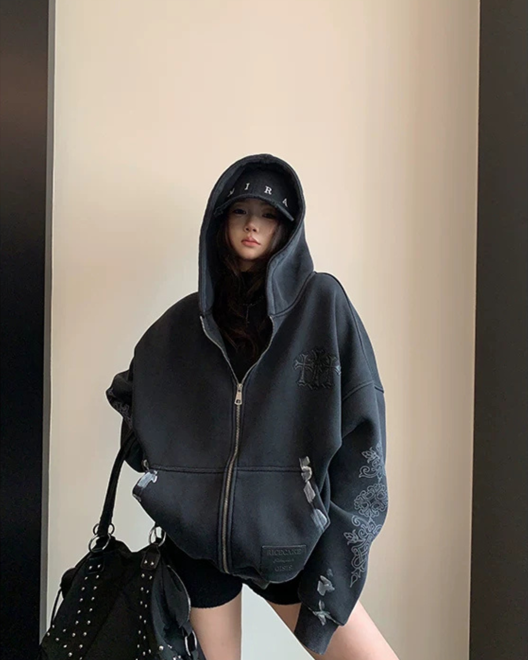 Chrome Hearts Style Zip-Up Hoodie YLS1074