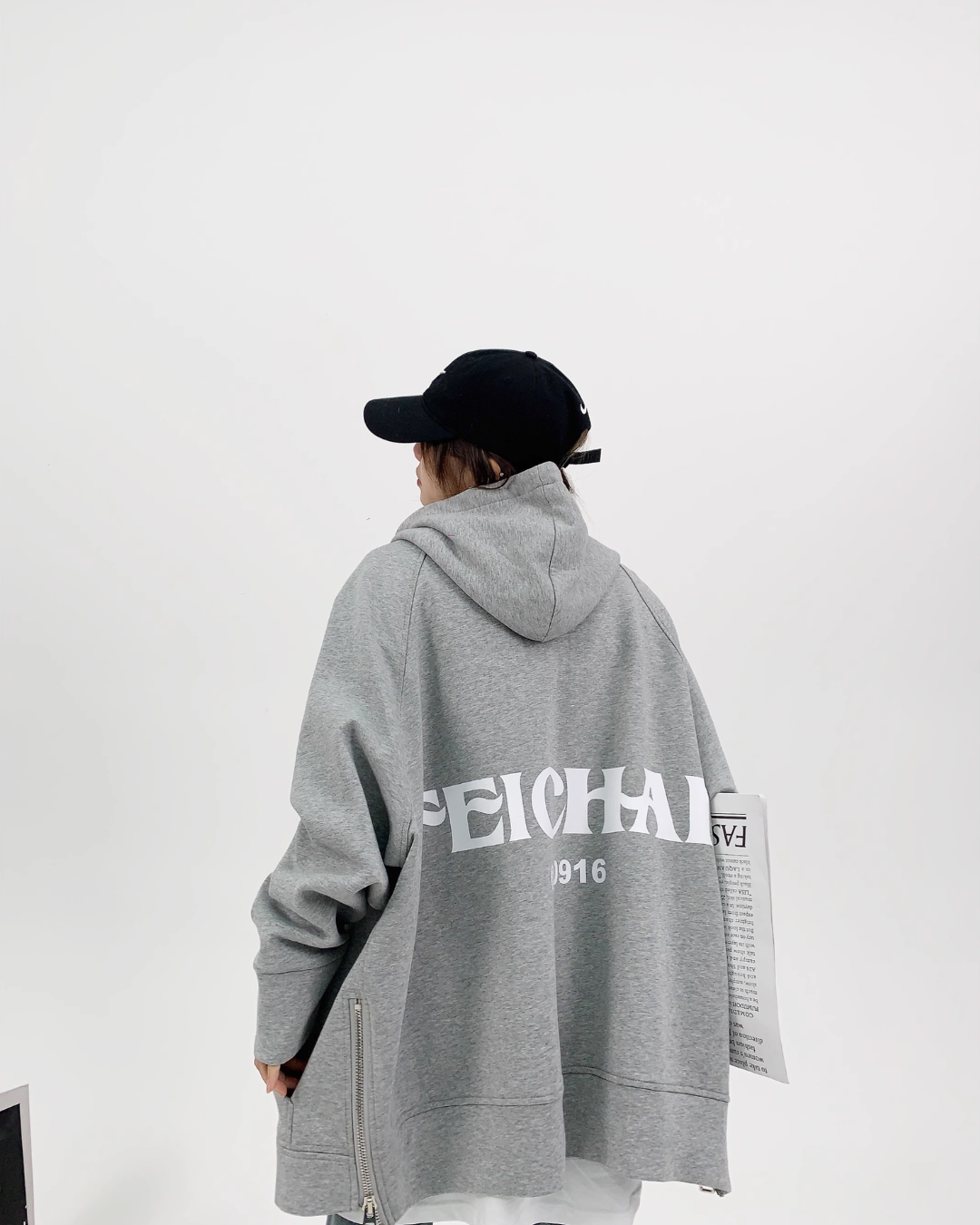 Back Logo Zip Hoodie YLS0373