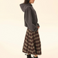 Big Plaid Long Skirt EZK0037