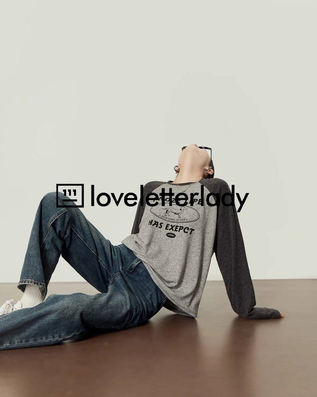 Gray Crew Neck Top LLA0598