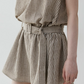 French Striped Halter Dress VOE0001