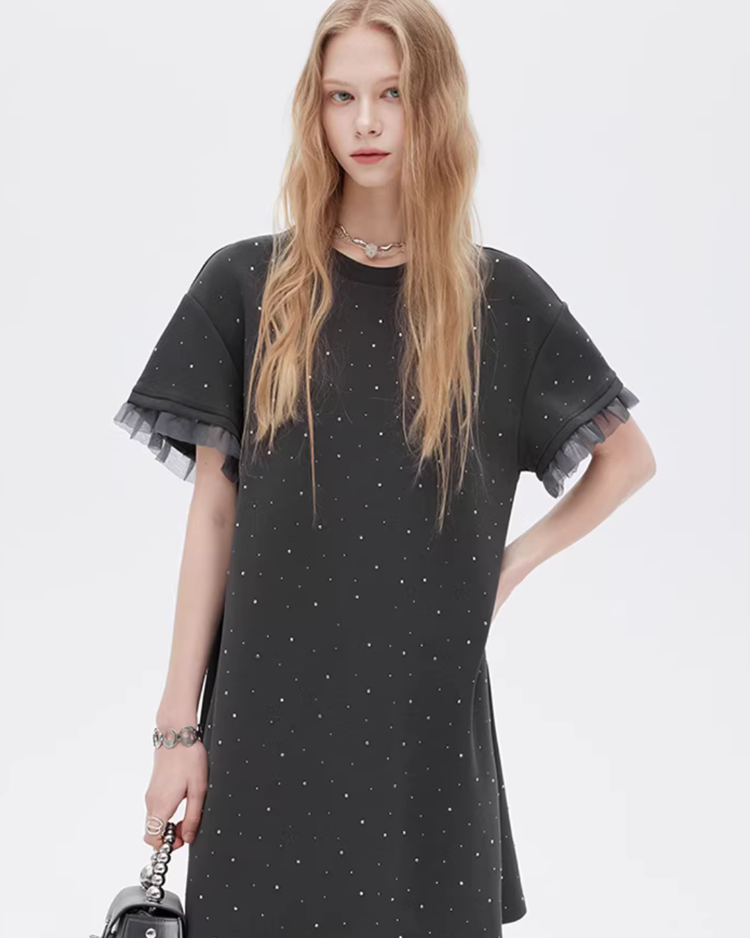 Sparkly T-Shirt Dress SHN0025