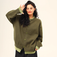 Round Neck Knit Cardigan WDZ0035