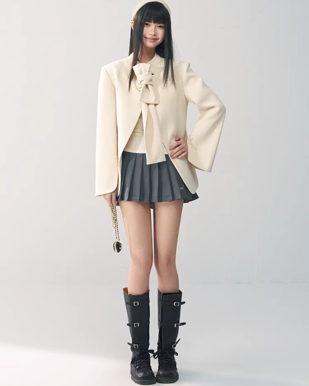 Wool Bow Blazer Jacket RCR0014