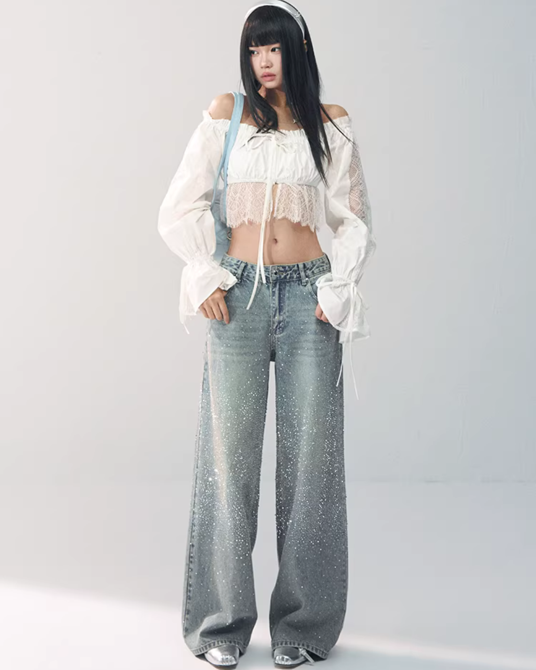 Off-Shoulder Lace Blouse RCR0018