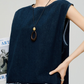 Denim Docking Design Sleeveless Dress FER0354