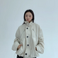 Stand Collar Balloon Sleeve Jacket YLS0921