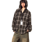 Plaid Hood Shirt Jacket  BLB0028