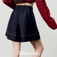 Border Long Sleeve T-Shirt / Relaxed Denim Pants LLA0517