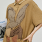 Bunny Polo Shirt Mini Dress FER0356