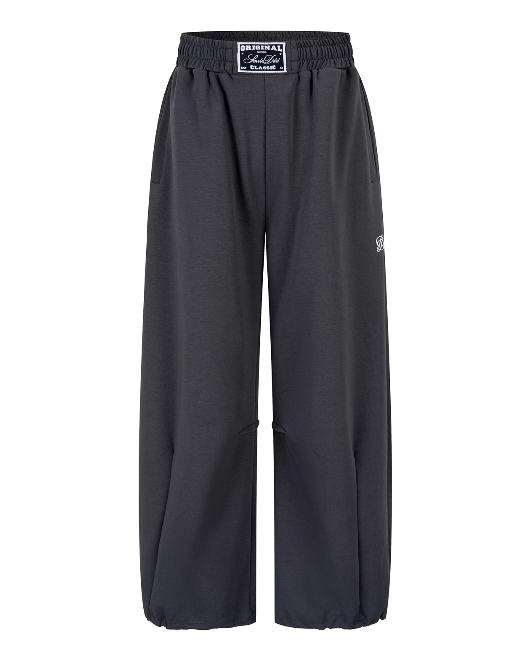 One Point Logo One-Shoulder Top / Wide Pants SMD0004