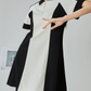 Bi-color Half-Zip Polo Dress FER0198