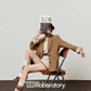 Retro Light Camel Jacket / Apricot Shirt / Mini Skirt LLA0541