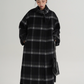 Plaid Long Woolen Coat SRS0316