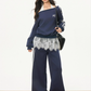 Sideline One Shoulder Tops / Wide Pants / Halter Neck Dress WEO0015