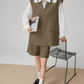 Gold Eyelet Big Vest / Wide Half Pants FER0281
