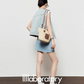 Light Blue Round Neck Denim Vest LLA0451