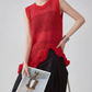 Corsage Lace Knit Vest FER0220