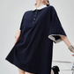 Two-Tone Polo Shirt Dress FER0226