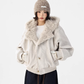 Fur Collar Patchwork Jacket ACS0348