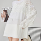 Patchwork-Style Lace Switch Tunic FER0266