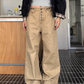 Straight Loose Button Work Pants CYE0019