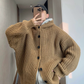 Loose-Gauge Hooded Rib Knit Cardigan DAZ0011