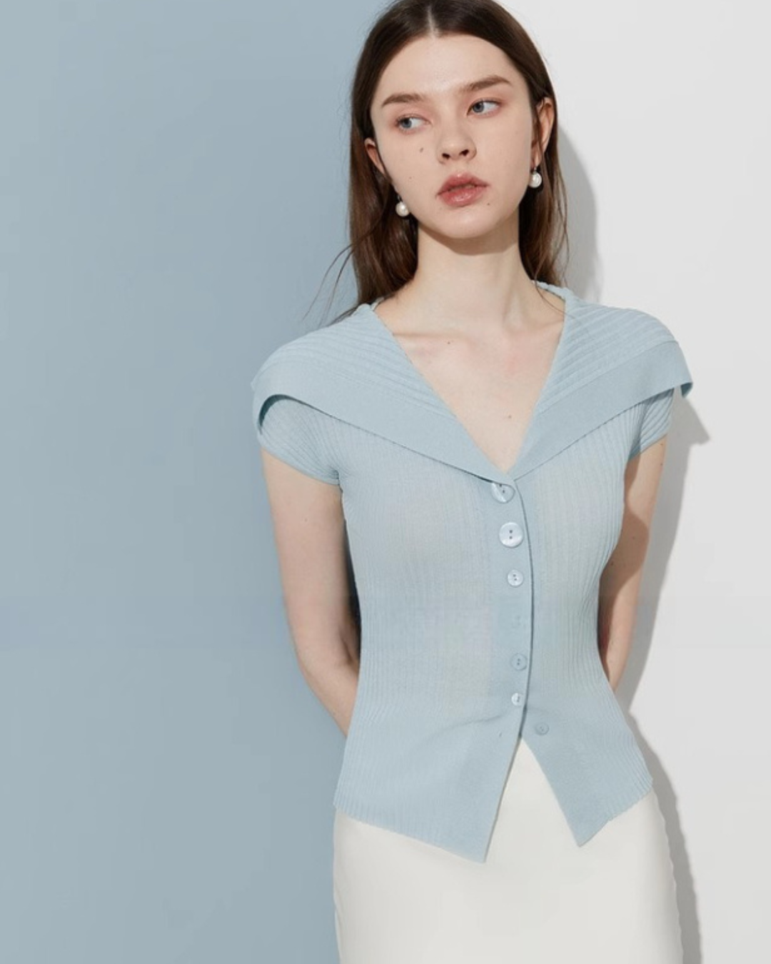 Big Collar Tight Top DPY0061