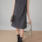 Collar Sleeveless Mid-Length Dress FER0083