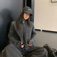 Vintage Double Zipper Jacket / Cargo Track Pants YLS1054