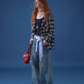 Plaid Hood Loose Shirt ASG0058