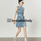 Denim Sleeveless Mini Dress LLA0234