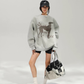 Oversized Lettering Sweatshirt ACS0383