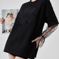 Lace Sleeve Round Neck T-Shirt FER0082